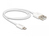 DeLOCK USB data and power cable for iPhone™, iPad™, iPod™ white 1 m