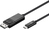Goobay 51767 Videokabel-Adapter 1,2 m USB Typ-C DisplayPort Schwarz