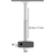 Techly Professional Projector Ceiling Stand Extension 50-77 cm ICA-PM 104M