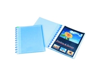 Sichtbuch Adoc A4 30Taschen, transparent blau