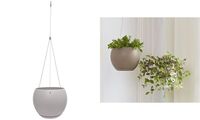 Poétic Pot de fleurs suspendu LUNE, rond, blanc crème (6461771)