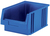 Kunststoff-Sichtlagerkasten, Serie PLK, PLK2, stapelbar, 330x213x150mm, Blau, VKE = 10 Stück