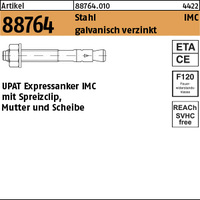 ART 88764 UPAT-IMC Expressanker St. Zn 8/ 20/ 80 m. ETA-Zulassung VE=S