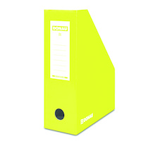 Pojemnik na dokumenty DONAU, karton, A4/100mm, lakierowany, żółty