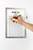 Durable DURAFRAME� Note Self-Adhesive Document Frame A4 - Silver - Pack of 1