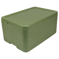 Thermobox (M8) 36,5 x 23 x 13,5 cm Grün Bestens für Alu-Menüschalen mit Deckel geeignet 36,5 x 23 x 13,5 cm