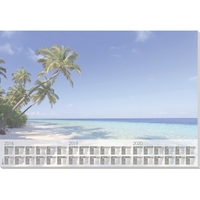 Sigel Papier-Schreibunterlage Design, Beach, 595x410 mm, 30 Blatt