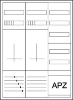 Zähler-Komplettschrank 3-Punktbefestigung ZSD-ZZV-1100/APZ
