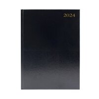 Desk Diary DPP A4 Black 2024 KFA41BK24