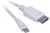 Mini DisplayPort auf DisplayPort Adapterkabel, Mini-DisplayPort St. / DisplayPort St. weiß, 1,0 m