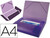 Carpeta Beautone Portadocumentos 36856 Polipropileno Din A4 Violeta Serie Frosty Lomo 25 Mm