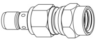 Koaxial-Adapter, 50 Ω, SMC-Stecker auf SMB-Stecker, gerade, 242228