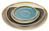 Teller flach Glaze dreieckig; 22.5x19x2.5 cm (LxBxH); grau; dreieckig; 6 Stk/Pck