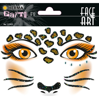 Face Art Sticker Leopard