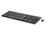 Keyboard (SPANISH) 701426-071, Full-size (100%), Wireless, RF Wireless, QWERTY, Black Tastaturen