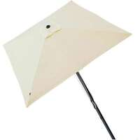 PARASOL DE TERRAZA CUADRADO 300X300 CM CON CHIMENEA Y MÁSTIL DE ALUMINIO 4,8 CM AKTIVE