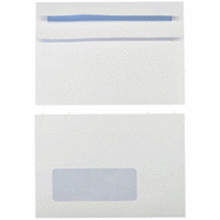 Briefumschläge C6 90g/qm selbstklebend Sonderfenster VE=1000 Stück weiß