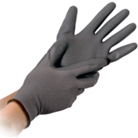 Nylon-Feinstrick-Handschuh Black Ace L/9 grau VE=12 Paar