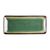 Olympia Nomi Rectangular Plate in Green - Porcelain - 245mm - Pack of 6
