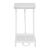 Jantex Free Standing Sack Holder in White Made of Steel Pedal Operated