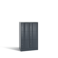 C+P Schließfachschrank Resisto, 6 Fächer, H1255B772T540 mm
