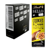 Lindt Hello Cookies & Cream Schokolade, 12 Tafeln