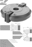 HW-Wendeplatten Schwenkmesserkopf Z2 160 x 50 mm