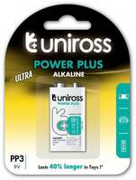 Uniross Power Plus 6LR61/BP1 9V blokk elem (6LR61-UALK9VPP1)