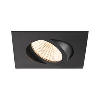 LED Deckeneinbauleuchte NEW TRIA® 68, quadratisch, 8,3W, CRI 90, IP20, dimmbar, 60°, 3000K, schwarz