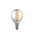 LED Filamentlampe KUGEL, 230V, Ø 4.5cm / L 8cm, E14, 4.5W 2700K 470lm 300°, Klar