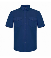 CAMISA TERGAL M CORTA AZUL 38