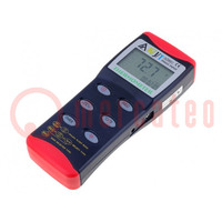 Multiméter: hőmérséklet; digitális; LCD; ±0,1%; -200÷1370°C
