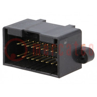 Connector: wire-board; .040 MULTILOCK; socket; male; straight