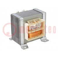 Transformer: mains; 40VA; 230VAC; 16.3V; 2.5A; Leads: solder lugs