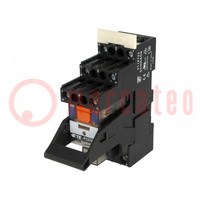 Relay: interface; DPDT; Ucoil: 24VDC; 12A; 12A/250VAC; 12A/30VDC