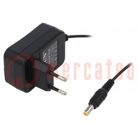 Alimentador: impulso; de red,de enchufe; 9VDC; 1A; 9W; Conector: EU