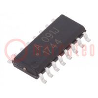Optocoupler; SMD; Ch: 4; OUT: isolation amplifier; 2.5kV; SO16-W