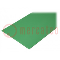 Sheet; Dim: 497x1000mm; Thk: 6mm; green; 0.5m2