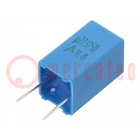 Capacitor: polyester; 0.22uF; 160VAC; 250VDC; 5mm; ±10%; -55÷125°C