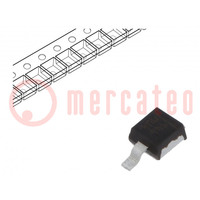 Diode: TVS; 200W; 6,4V; 19,6A; à sens unique; DO216AA