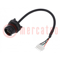 Cable; USB Buccaneer; USB B micro tomacorriente,Conector 4pin