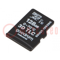 Memory card; industrial; 3D TLC,microSD; UHS I U1; 128GB; 0÷70°C