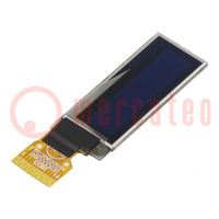 Display: OLED; graphical; 0.91"; 128x32; Dim: 30x11.5x1.26mm