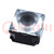 LED lens; square; transparent; 13÷19°; Colour: black; H: 13.1mm
