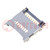 Connector: for cards; microSD; with hinged cover; SMT; gold flash