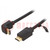 Cable; HDMI 2.0; HDMI plug,HDMI plug 90°; PVC; 2m; black; 30AWG