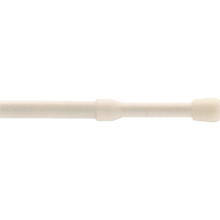 Varilla extensible redonda a presión - Ø 8 mm / 30-50 cm - Blanco - 2 piezas
