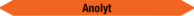 Mini-Rohrmarkierer - Anolyt, Orange, 0.8 x 10 cm, Polyesterfolie, Selbstklebend