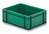 Stapelbehälter in grün, LxBxH 600 x 400 x 75 mm, Wände und Boden geschlossen | KB9524