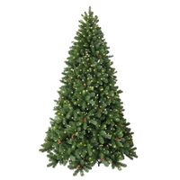 Artificial Linwood LED Hinged Pine Luxury Christmas Tree - 210cm, Green